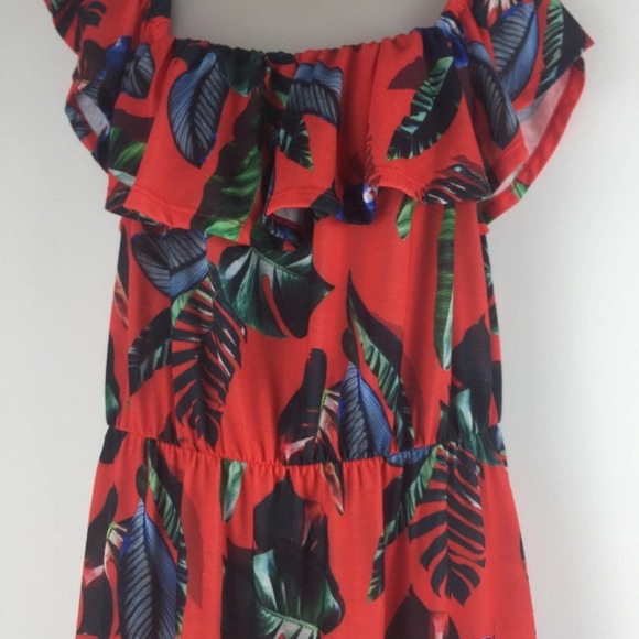 ASOS Tropical Printed Maxi Dress Size 14 - Picture 5 of 7